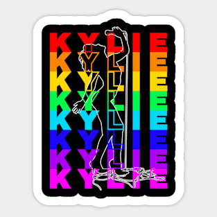 Kylie Minogue Gay Pride Rainbow Sticker